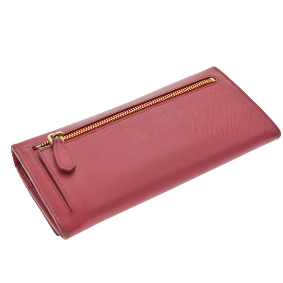 Prada Saffiano Long Leather Pink Wallet - Picture 1 of 15